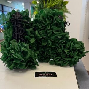 Upcycled Floral Platform Boots | Size 8 | One of a Kind